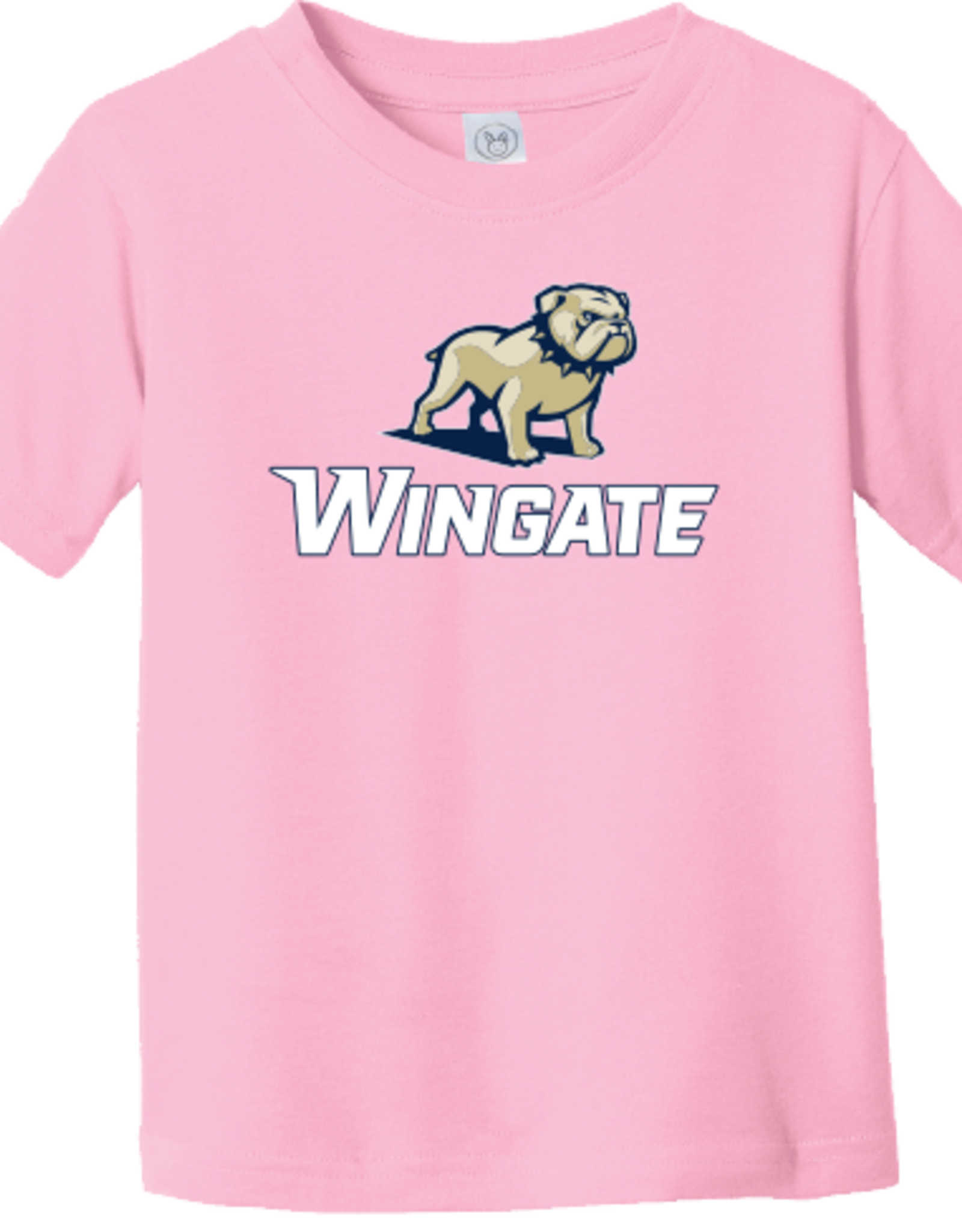 Gildan Toddler Pink Full Dog Over Wingate Short Sleeve T Shirt