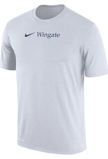 Nike White Wingate Drifit Cotton Short Sleeve T Shirt