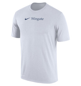 Nike White Wingate Drifit Cotton Short Sleeve T Shirt