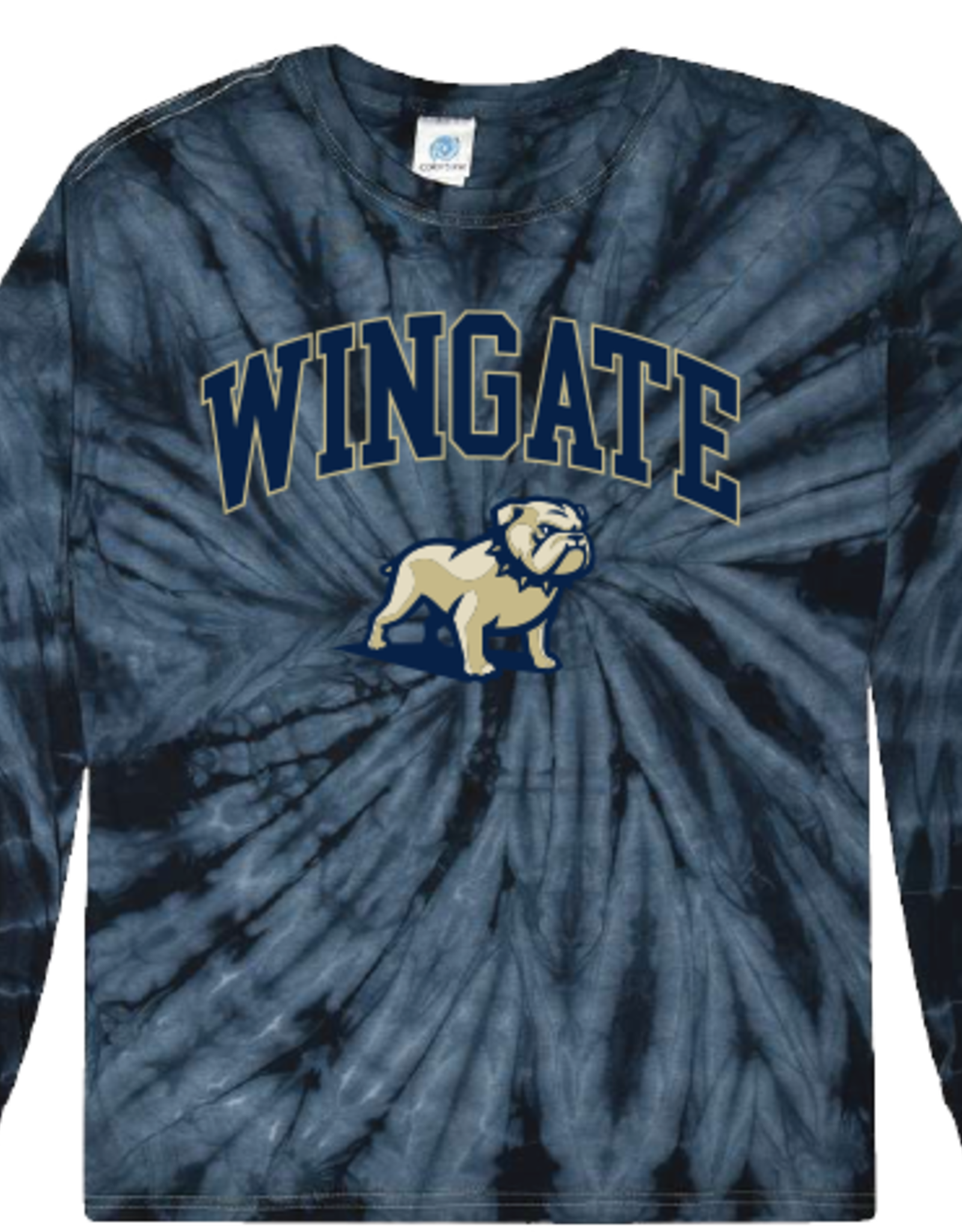Colortone Tie Dye Wingate Over Full Standing Dog Long Sleeve T Shirt