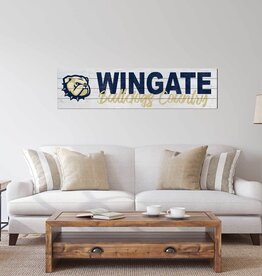 DROP SHIP ONLY 40 x 10 Wingate Bulldog Country Wood Sign (ONLINE ONLY)