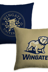 Jardine 18" x 18" 2-Pack Gold Full Dog Over Wingate and Navy Seal Microfiber Pillow Covers (pillow not included)