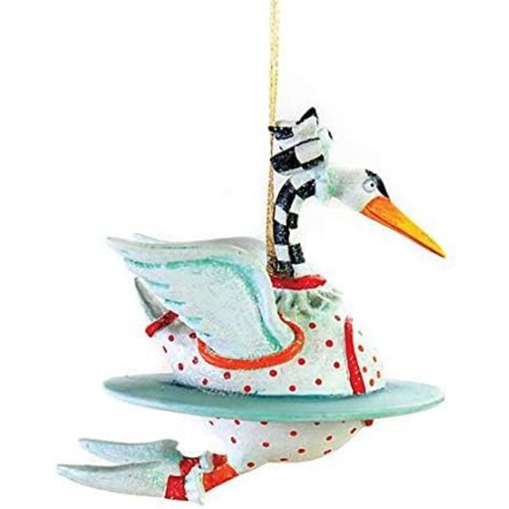 Patience Brewster Patience Brewster 12 Days of Christmas Mini Ornament 7 Swans a-Swimming