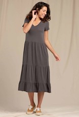Toad&Co W Primo Tiered Midi SS Dress
