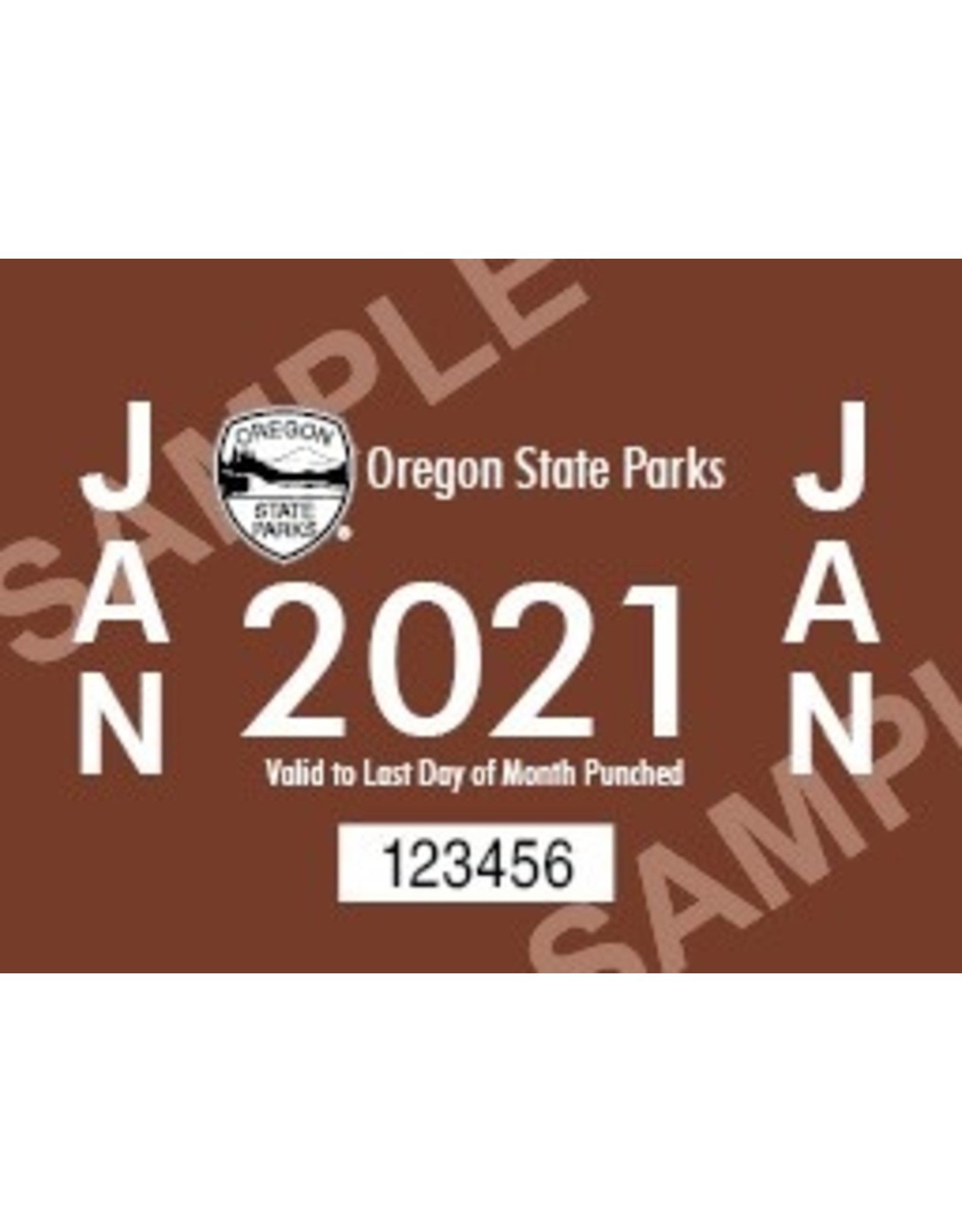 Oregon Parks and Rec 24 Month Oregon State Park Permit