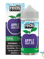 Reds Apple Iced E-Liquid By 7 Daze 100ML - Apple Grape Iced 6MG