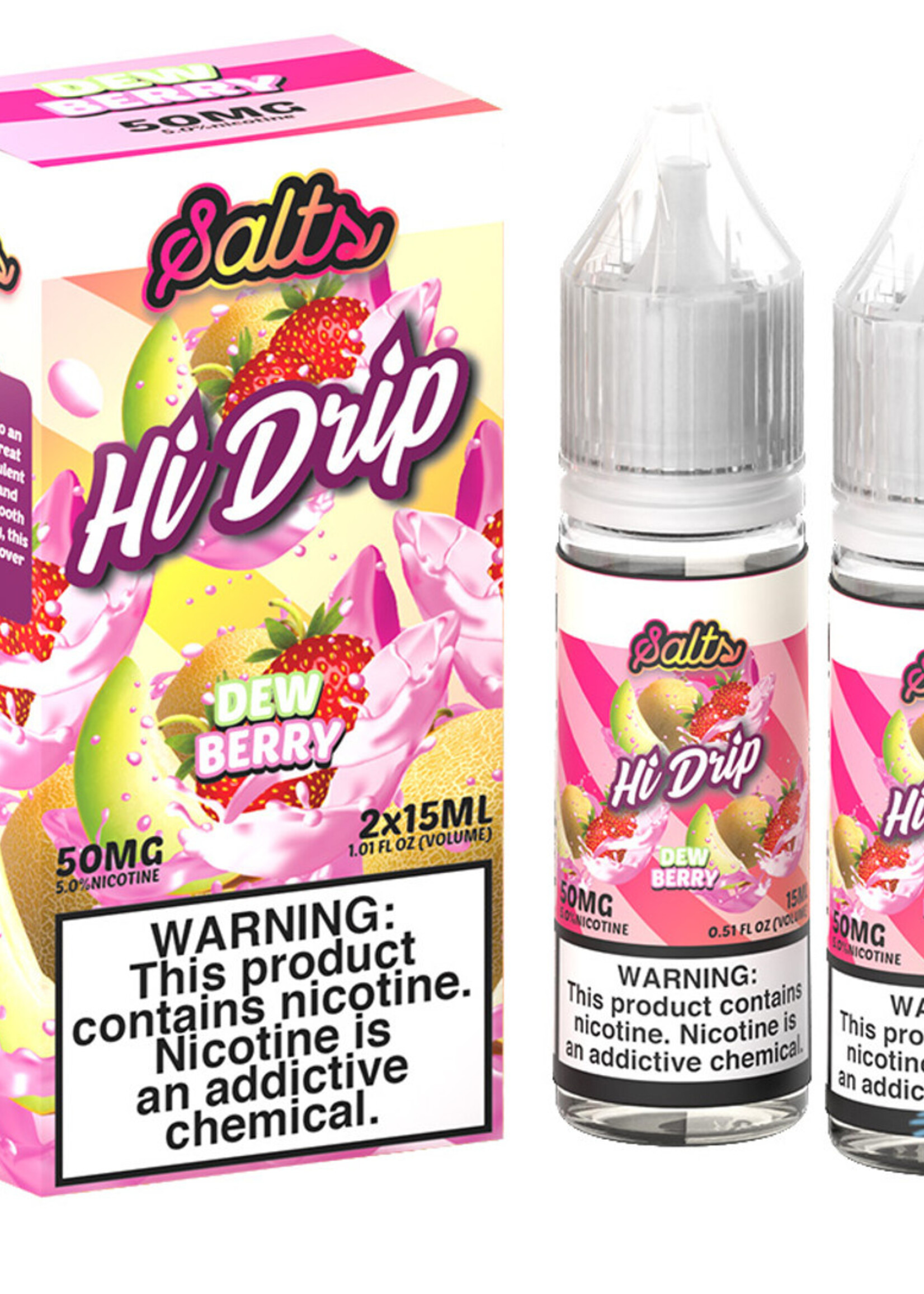 Hi-Drip Iced Salts Nicotine Salt E-Liquid 30ML- Dew Berry