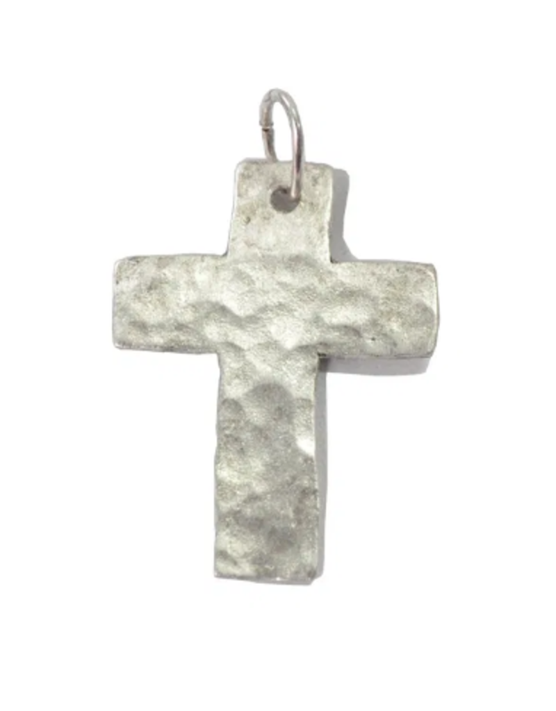 Diana Warner-Hammered Cross Charm