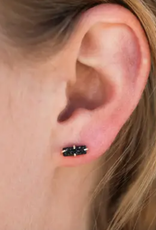 Indigo Faire Druzy Bar Stud Earring