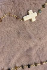 Floating Julie Cross Necklace - Short