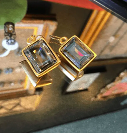 Diana Warner-Emerald Cut Earring on short hook