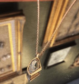Diana Warner-Small Katelyn Necklace-Small Katelyn stone on thin chain