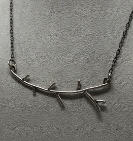 Silver Tree Branch Necklace - Holly Mills N6