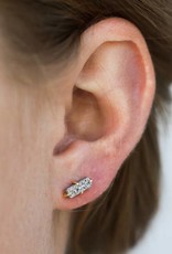 Indigo Faire Druzy Bar Stud Earring