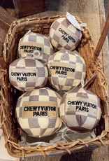 Haute Diggity Dog Checker Chewy Vuiton Ball Small