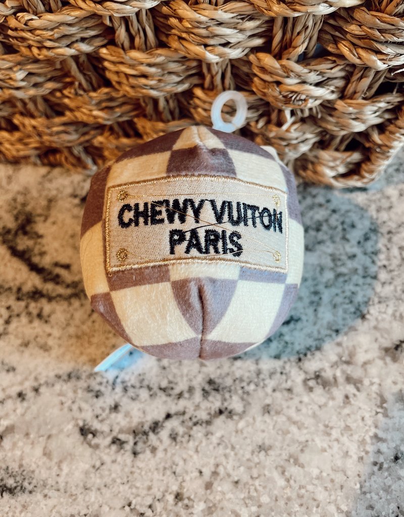 Haute Diggity Dog Checker Chewy Vuiton Ball Small