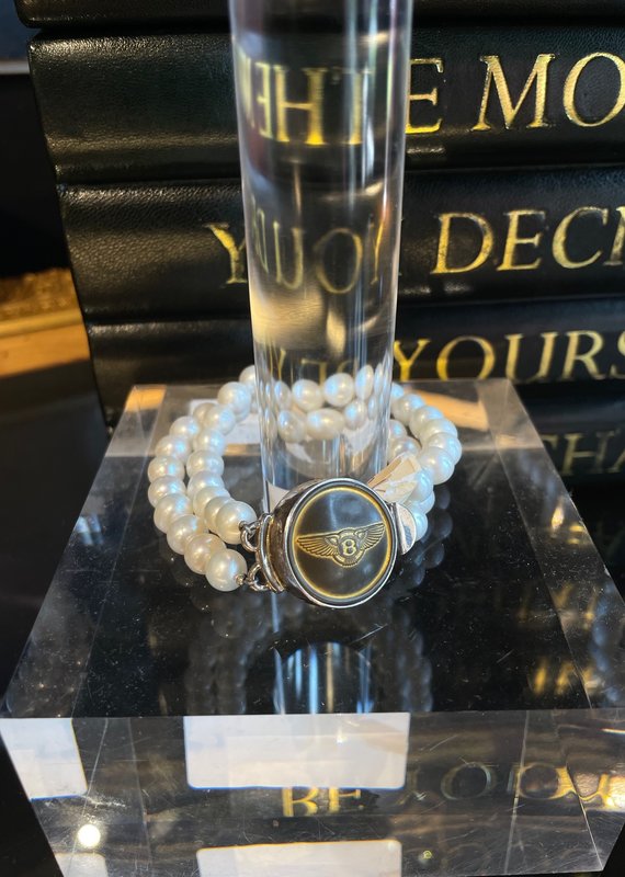 Accessory Drawer-Versace Double Pearl Bracelet