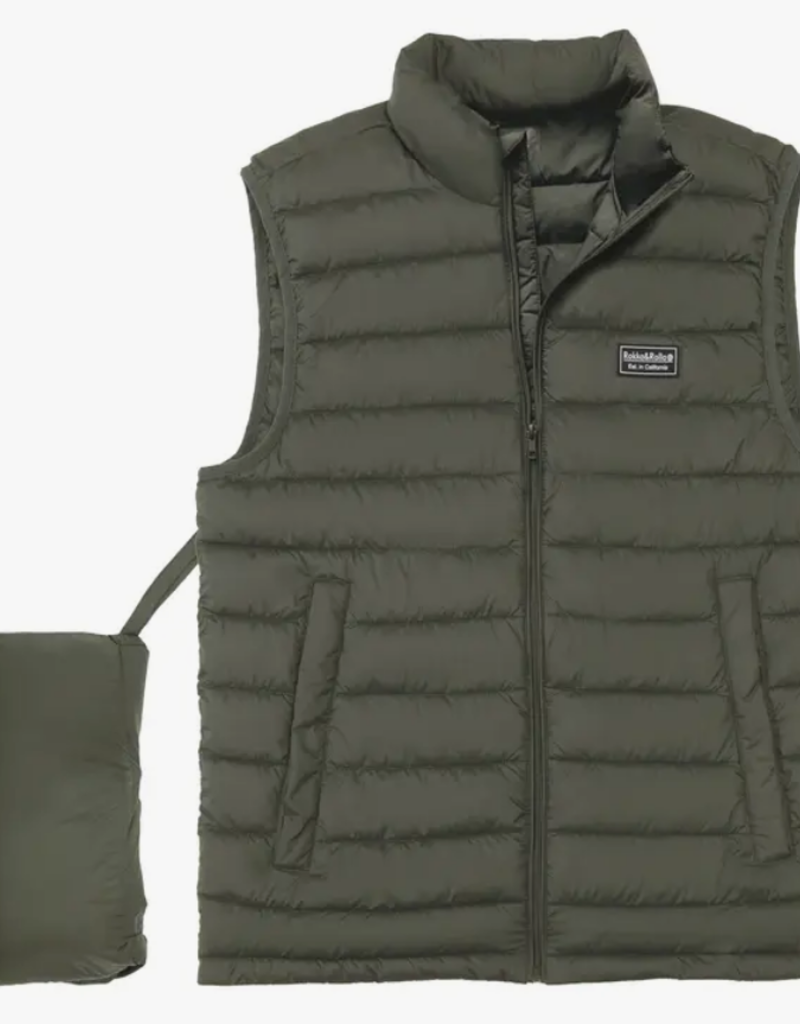 rokka&rolla Rokka&Rolla- Men's Packable Puffer Vest