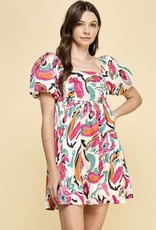 TCEC TCEC- Square Neckline Dress