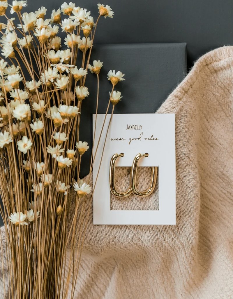 Jax Kelly Jax Kelly- Druzy Rectangle Hoop