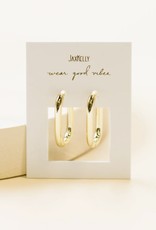 Jax Kelly Jax Kelly- Druzy Rectangle Hoop