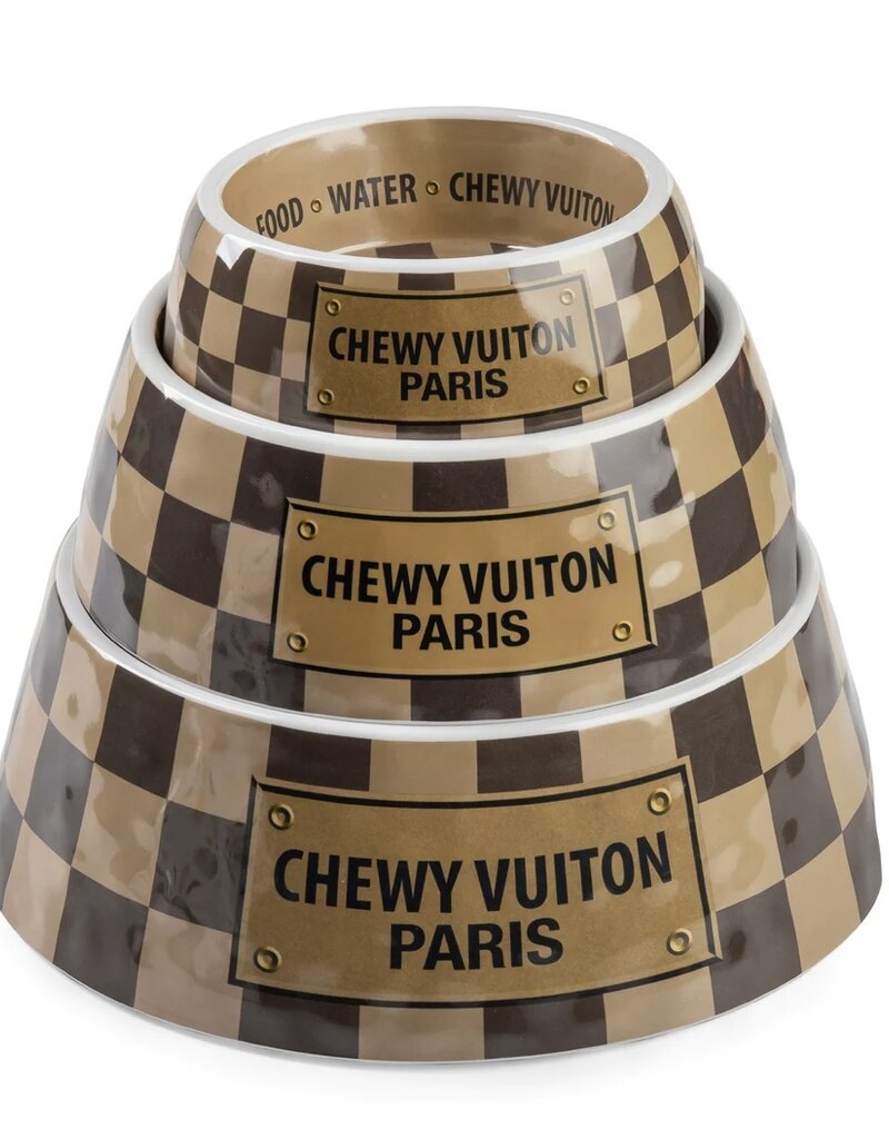 Haute Diggity Dog Haute Diggity Dog- Checker Chewy Vuiton Bowl
