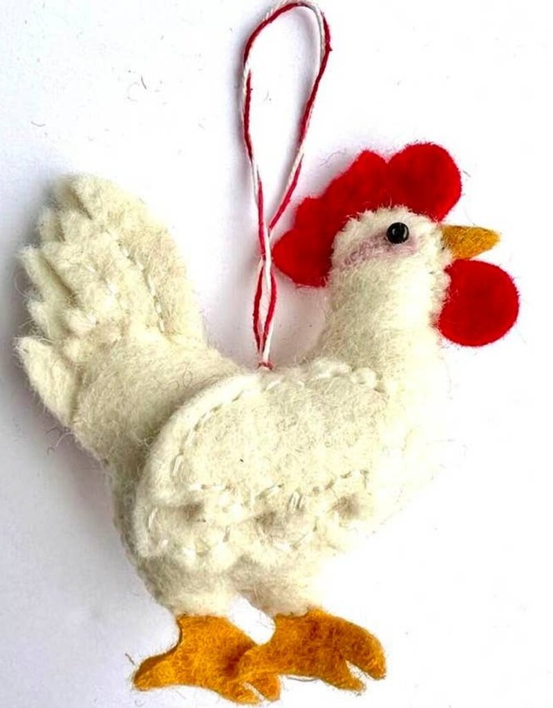 the winding road The Winding Road White Fely Hen Ornament