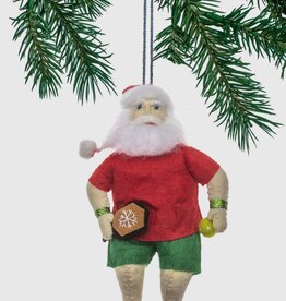 Silk Road Bazaar Silk Road Bazaar Santa Pickleball Ornament