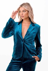 Mini LA- Velvet Button Blazer