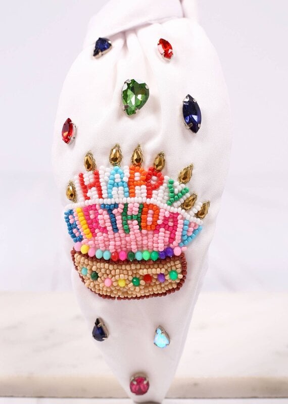 Caroline Hill Happy BIrthday Cake Headband