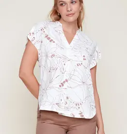 Renuar Renuar R5089 Linen/Rayon Woven Blouse