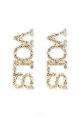 Brianna Cannon Brianna Cannon UT Vols Pave Rhinestone Earring