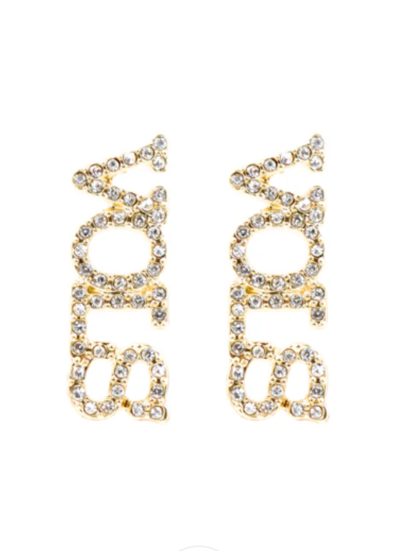 Brianna Cannon Brianna Cannon UT Vols Pave Rhinestone Earring
