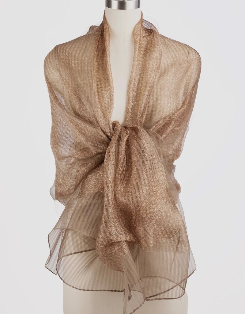 Saachi Saachi Sparkle Sheer Social Wrap Copper