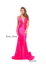 Long Formal Low Cut Wrap Dress