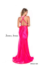 Long Formal Low Cut Wrap Dress