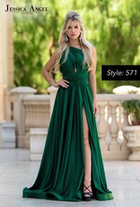 Formal Wrap Dress With Full Skirt