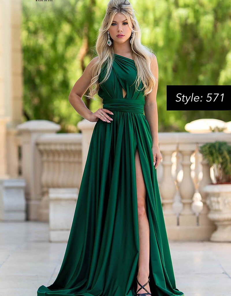 Formal Wrap Dress With Full Skirt