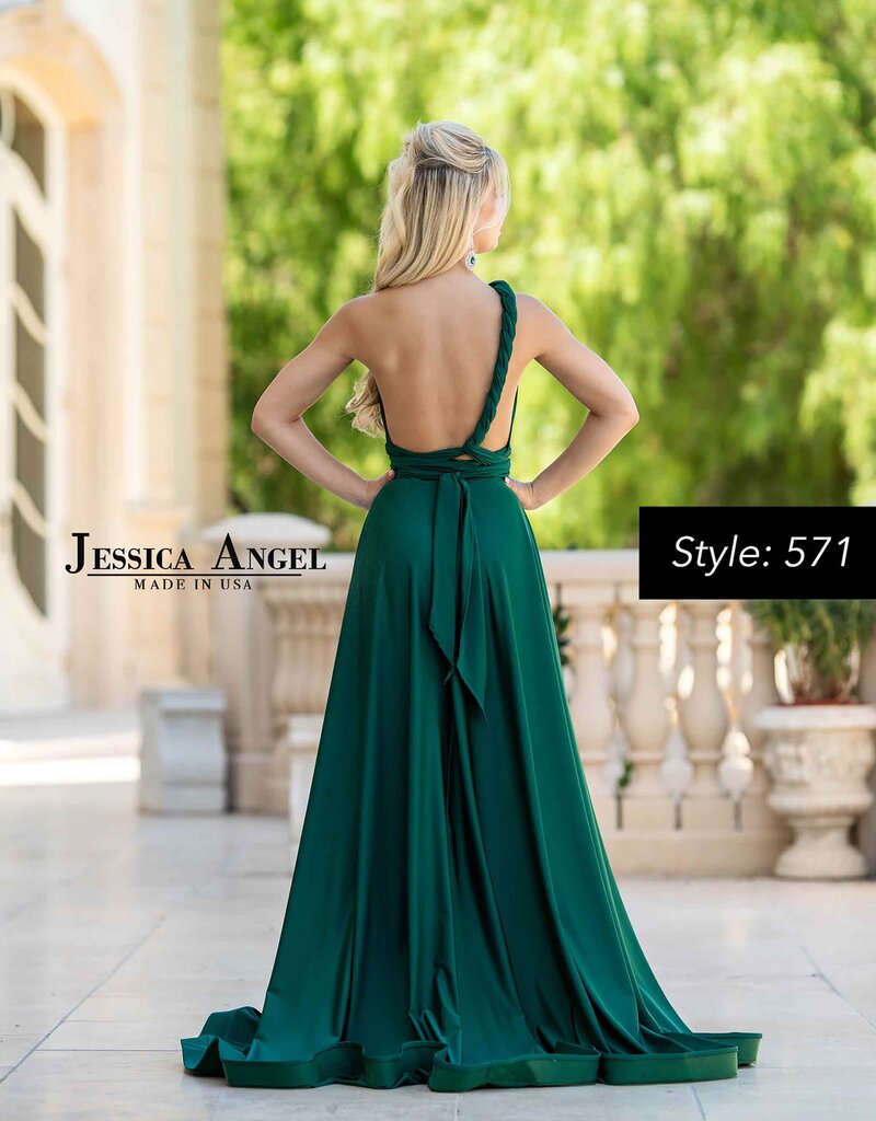 Formal Wrap Dress With Full Skirt