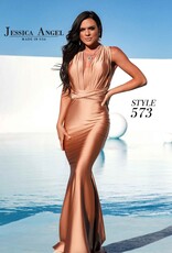 Long Fitted Wrap Dress
