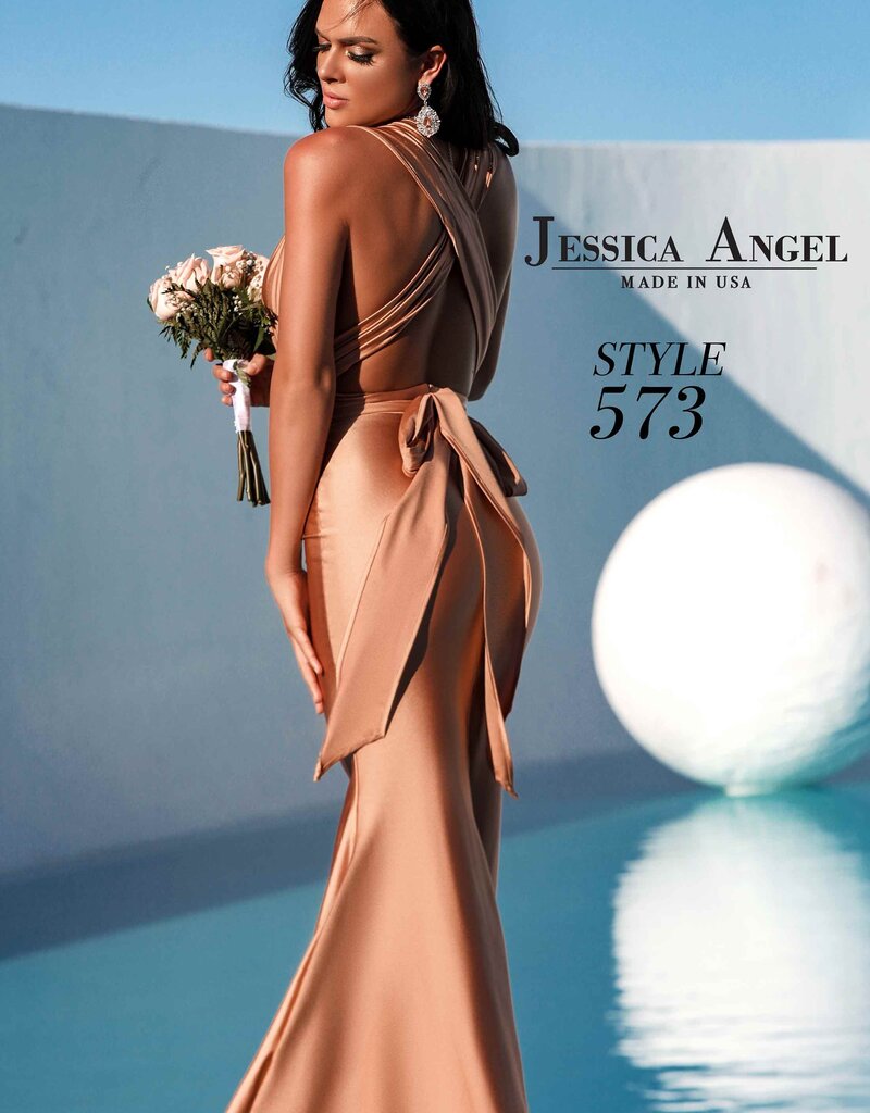 Long Fitted Wrap Dress