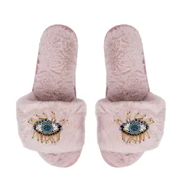 LimLim Beaded Evil Eye Slippers
