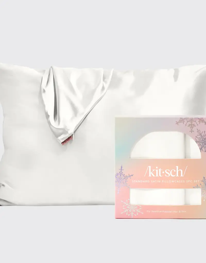 Holiday Standard Pillowcase 2pc Ivory