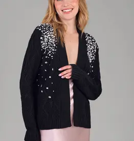 Saachi Jeweled Ebellished Holiday Cardigan