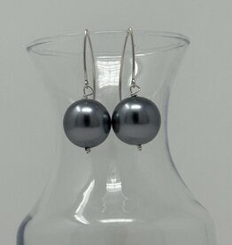 DW- Sandra Pearl Earring Grey/Silver