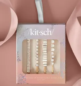 Holiday Rhinestone Bobby Pins 4pc