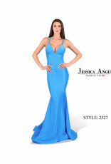 Full Length Formal Gown with a Lace - Up Back