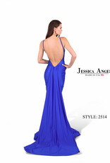 Fitted Formal Gown with Low Back and Train