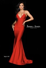 Formal Gown with Tie Straps and Ruching