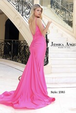 Long Formal Gown with Cowl Neckline Drape and Mermaid Style Fit